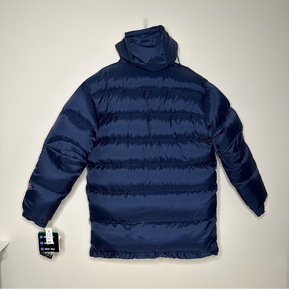 Men’s Vintage Down-Filled Puffy Blue Jacket Medium - Picture 2 of 13